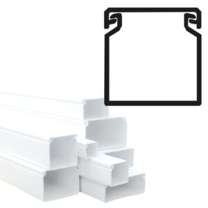GOULOTTE 40X40 BLANC PRIX POUR 1 METRE