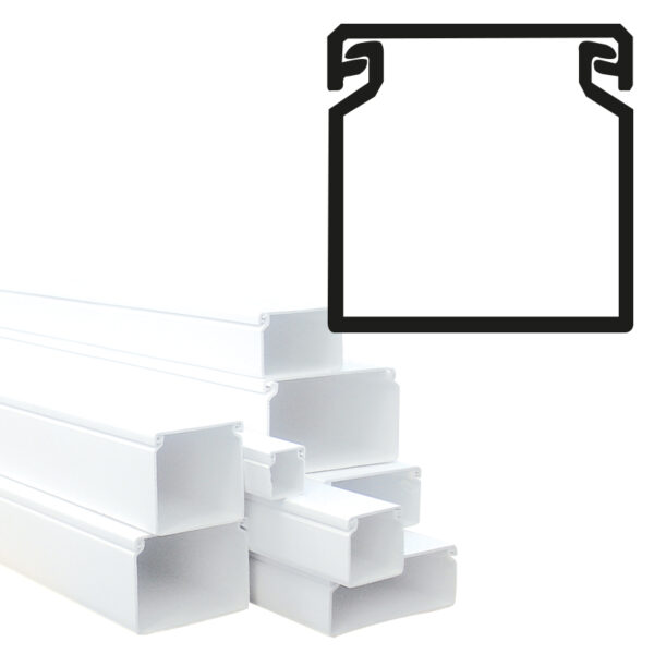 GOULOTTE 40X40 BLANC PRIX POUR 1 METRE