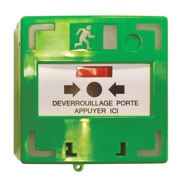 DECLENCHEUR MANUEL VERT 3 CONTACTS- LEDBUZZER