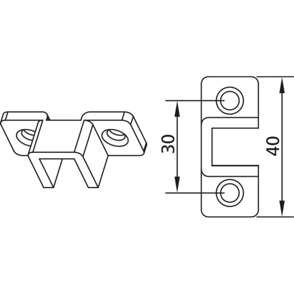 SUPPORT MURAL 1010 mm MOTEUR 35 mmVEO