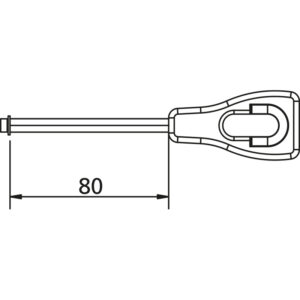 ANNEAU DE SORTIE LG 80 mm HEXAGONE 7