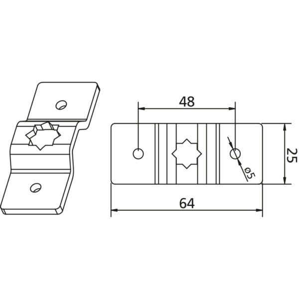 SUPPORT MURAL 1010 mm  LG 64