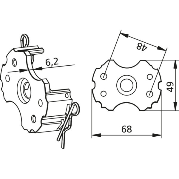 ETRIER DACCROCHE RAPIDE MAX 50 Nm  2