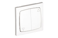 POUSSOIR DOUBLE DE PERSIENNE BLANC