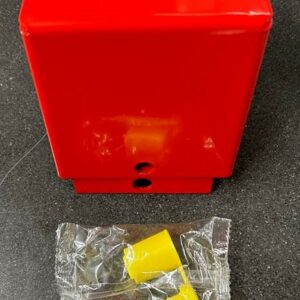 BOITIER PROTECTION CONTACT POMPIER RAL 3020 AVEC SCELLE
