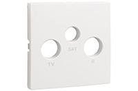 ENJOLIVEUR POUR PRISE R-TV-SAT BLANC