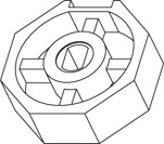 ADAPTATION PTUBE OCTO 70  1 mm  ALU