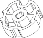 ADAPTATION PTUBE OGIVA D 78 mm  ALU