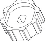 ADAPTATION PTUBE OCTO D 60mm PLASTIQUE