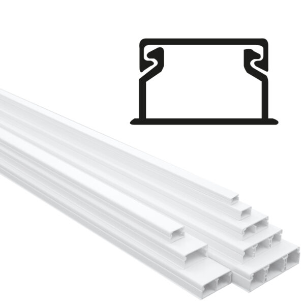 GOULOTTE 12X7 BLANC  PRIX POUR 1 METRE – Image 2