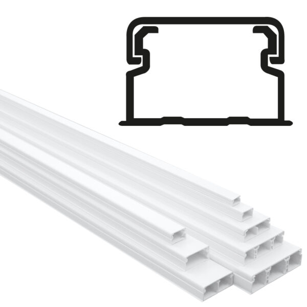 GOULOTTE 20X125 ADHÉSIVE BLANCPRIX POU – Image 2