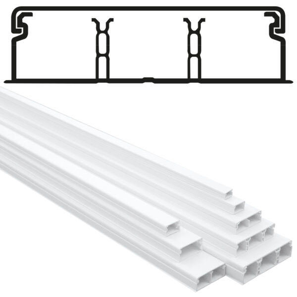 GOULOTTE 60X16 BLANC  PRIX POUR 1 METRE – Image 2