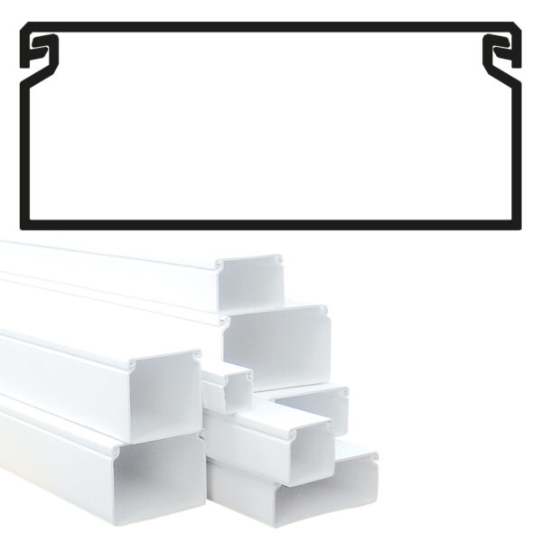 GOULOTTE 100X40 BLANC PRIX POUR 1 METRE – Image 2