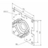 SUPPORT COMPACT A 45 AVEC BRIDE 100x100 NICE – Image 2