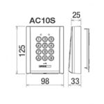 CLAVIER CODE 100 CODES ZAMAC SAILLIE AC10S AIPHONE